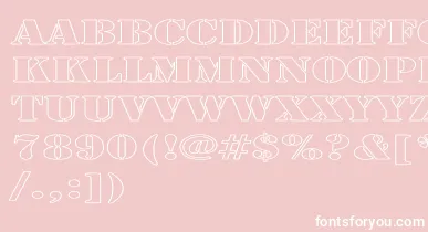 LarchmerehollowExp font – White Fonts On Pink Background