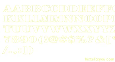 LarchmerehollowExp font – Yellow Fonts