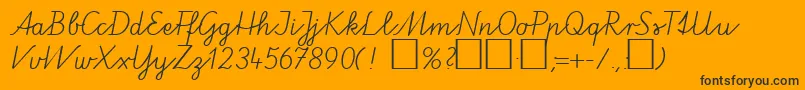 VaPeDb Font – Black Fonts on Orange Background