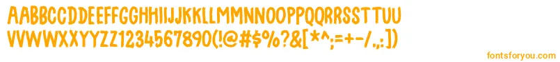 Swingdevildemo Font – Orange Fonts on White Background