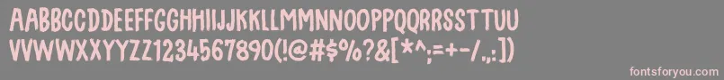 Swingdevildemo Font – Pink Fonts on Gray Background