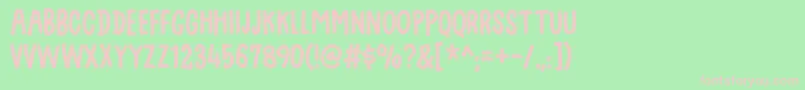 Swingdevildemo Font – Pink Fonts on Green Background