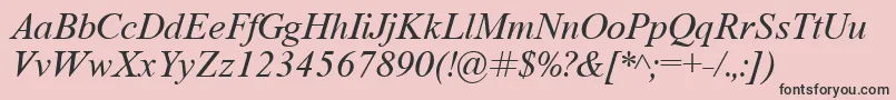 Tyri Font – Black Fonts on Pink Background