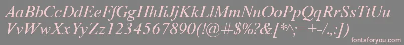 Tyri Font – Pink Fonts on Gray Background