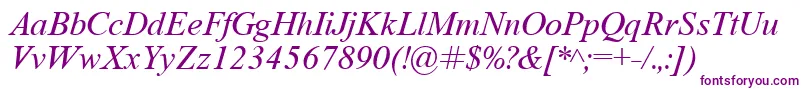 Weitere Informationen zur Tyri-Schriftart Tyri-Schriftart – Violette Schriften auf weißem Hintergrund