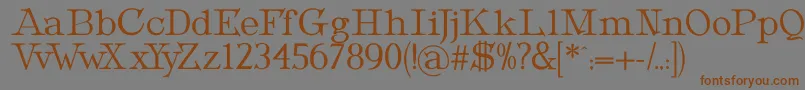 MetropolianText Font – Brown Fonts on Gray Background