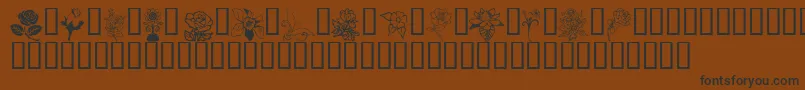Flord Font – Black Fonts on Brown Background