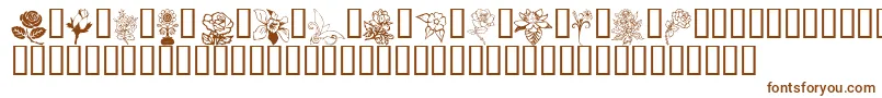 Шрифт Flord – коричневые шрифты на белом фоне