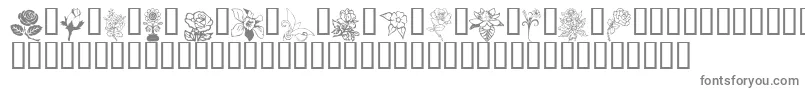 Flord-fontti – harmaat kirjasimet valkoisella taustalla