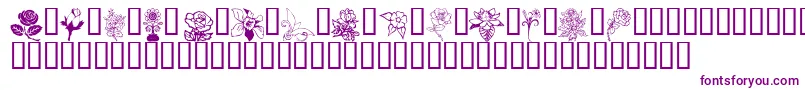 Flord Font – Purple Fonts on White Background