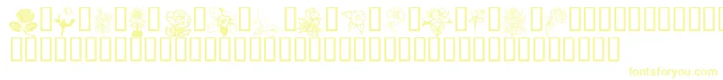 Flord-fontti – keltaiset fontit