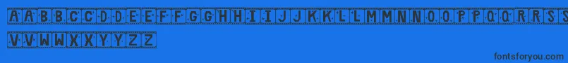 Шрифт FilmStar – чёрные шрифты на синем фоне