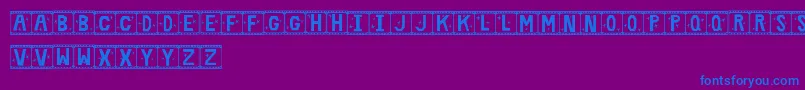 FilmStar-fontti – siniset fontit violetilla taustalla