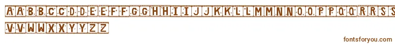 Шрифт FilmStar – коричневые шрифты на белом фоне