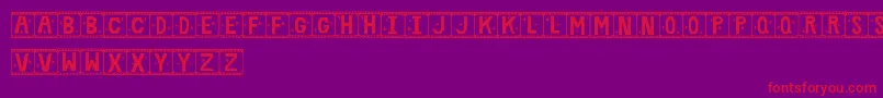 FilmStar Font – Red Fonts on Purple Background