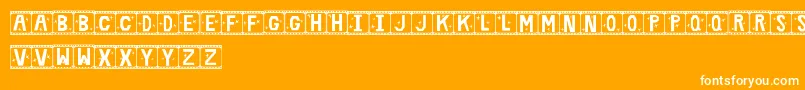 FilmStar Font – White Fonts on Orange Background