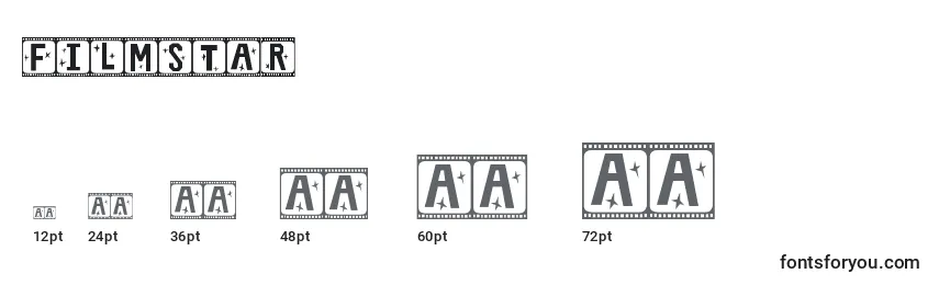 FilmStar font sizes