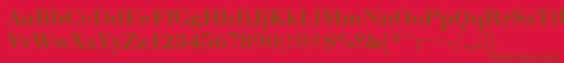 Подробнее о шрифте Eurobodtdembol Шрифт Eurobodtdembol – коричневые шрифты на красном фоне