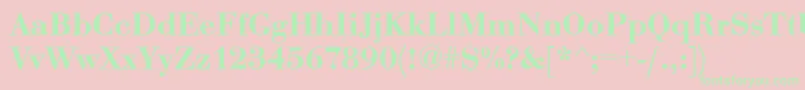 Eurobodtdembol Font – Green Fonts on Pink Background