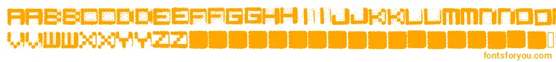 Hamarama Font – Orange Fonts on White Background