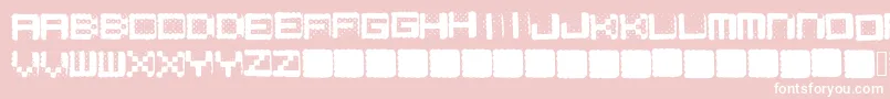 Hamarama Font – White Fonts on Pink Background