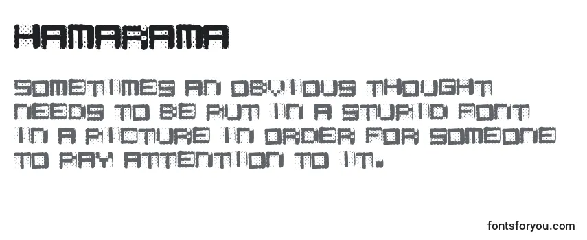 Шрифт Hamarama