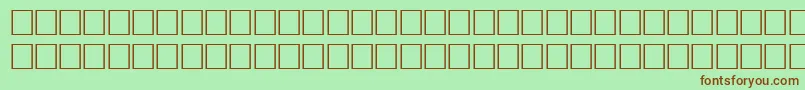 Шрифт Bodfwfbi – коричневые шрифты на зелёном фоне