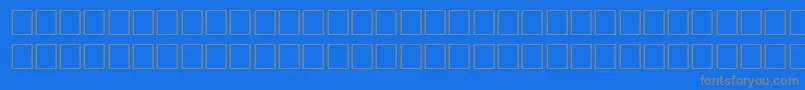 Bodfwfbi Font – Gray Fonts on Blue Background