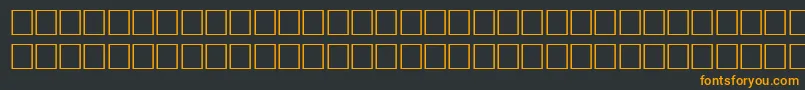 フォントBodfwfbi – 黒い背景にオレンジの文字