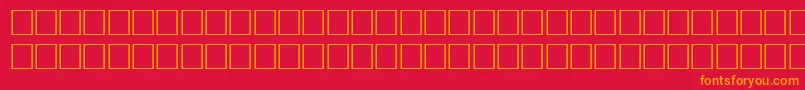 Bodfwfbi Font – Orange Fonts on Red Background