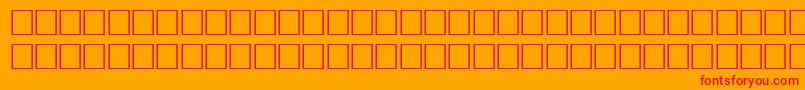 Bodfwfbi Font – Red Fonts on Orange Background