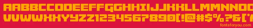 fuente Cruiserfortresscond – Fuentes Naranjas Sobre Fondo Rojo