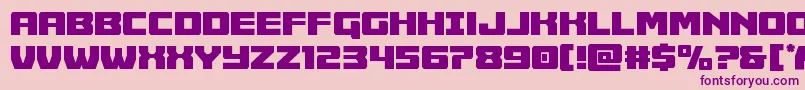 Cruiserfortresscond Font – Purple Fonts on Pink Background