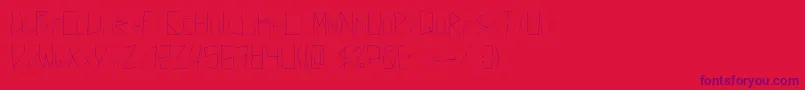 Newtheory Font – Purple Fonts on Red Background