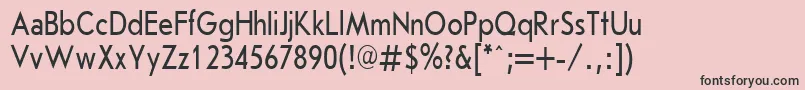 フォントJournalSansserifPlain.001.00180n – ピンクの背景に黒い文字