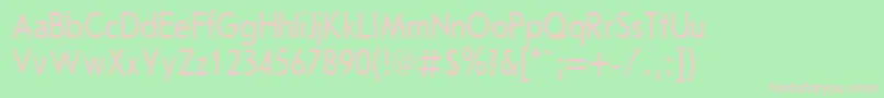 フォントJournalSansserifPlain.001.00180n – 緑の背景にピンクのフォント