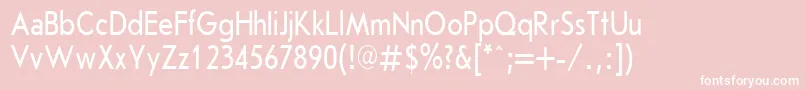 JournalSansserifPlain.001.00180n Font – White Fonts on Pink Background