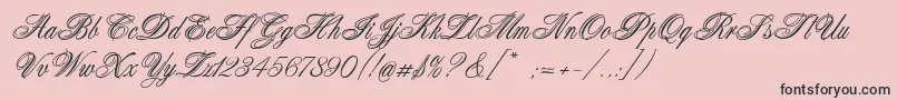More about Connetable Font Connetable Font – Black Fonts on Pink Background