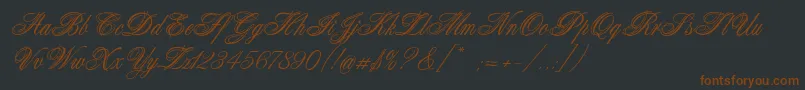 Connetable Font – Brown Fonts on Black Background