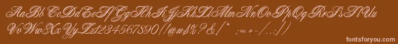Connetable Font – Pink Fonts on Brown Background