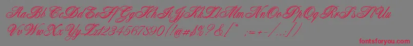 Connetable Font – Red Fonts on Gray Background