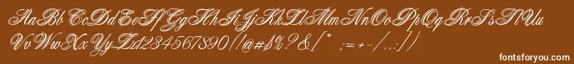 Connetable Font – White Fonts on Brown Background