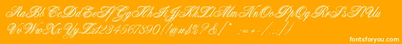Connetable Font – White Fonts on Orange Background