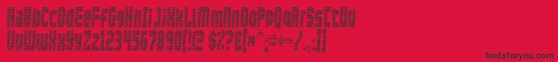 Maximum ffy Font – Black Fonts on Red Background