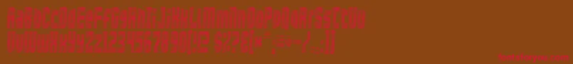 Шрифт Maximum ffy – красные шрифты на коричневом фоне