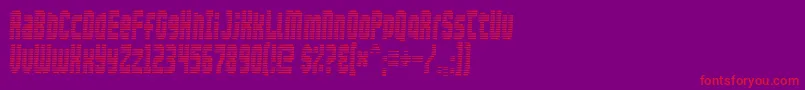 Czcionka Maximum ffy – czerwone czcionki na fioletowym tle