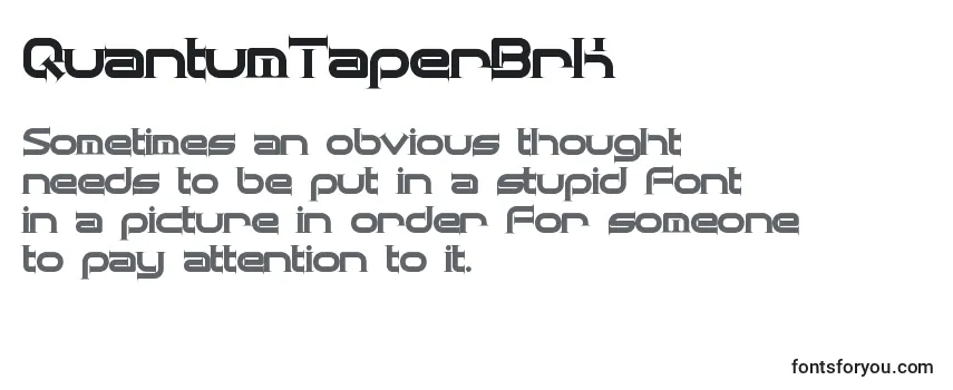 QuantumTaperBrk Font