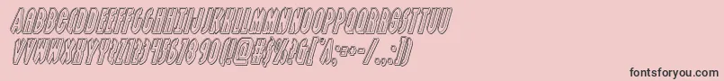 Grendelsmotherengraveital Font – Black Fonts on Pink Background
