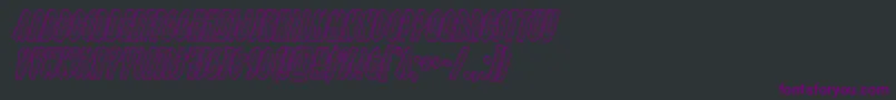 Grendelsmotherengraveital Font – Purple Fonts on Black Background