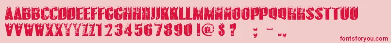 fuente PolarVortexPersonalUseOnly – Fuentes Rojas Sobre Fondo Rosa